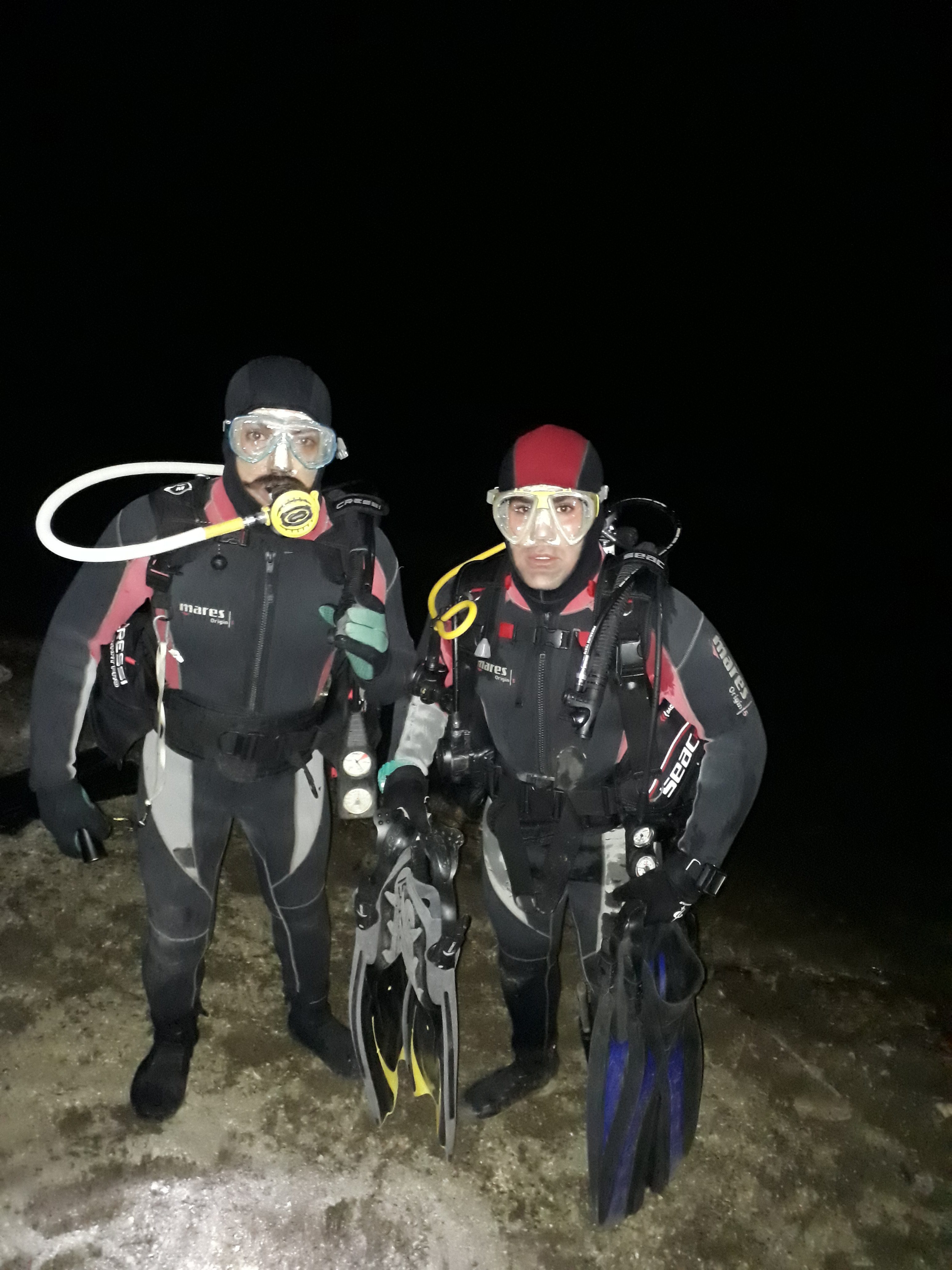 دوره غواصی شب night diver IDF 